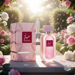 عطر ادکلن زنانه حیاتی رز فراگرنس ورد - هارد باکس - گرم و شیرین - 100 میل