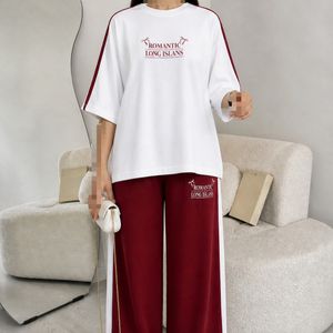 ست تیشرت وشلوار رومانتیک ana