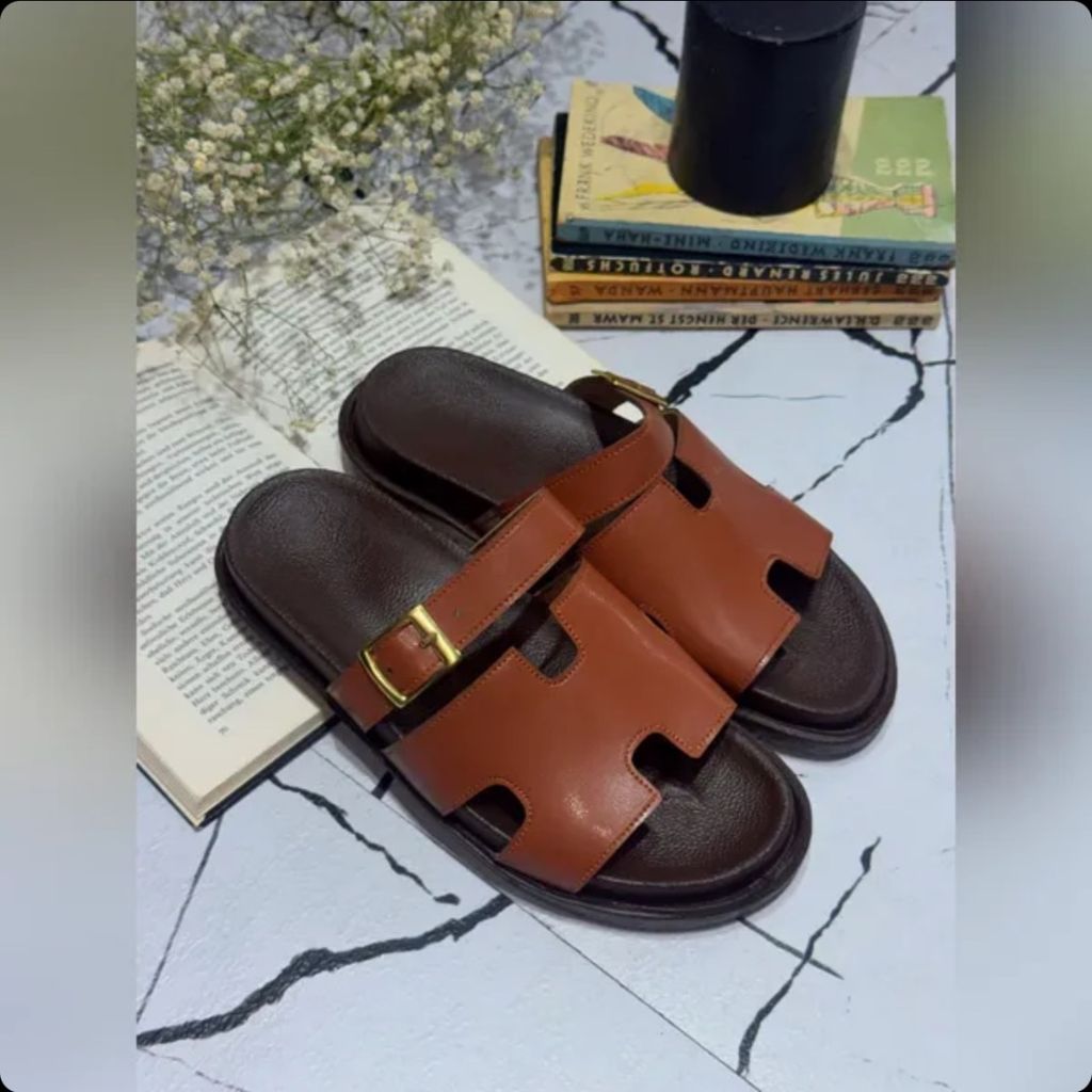 فروش اینترنتی صندل هرمس سگک دار کد 0129