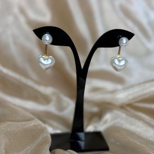 گوشواره قلبی پشت و رو