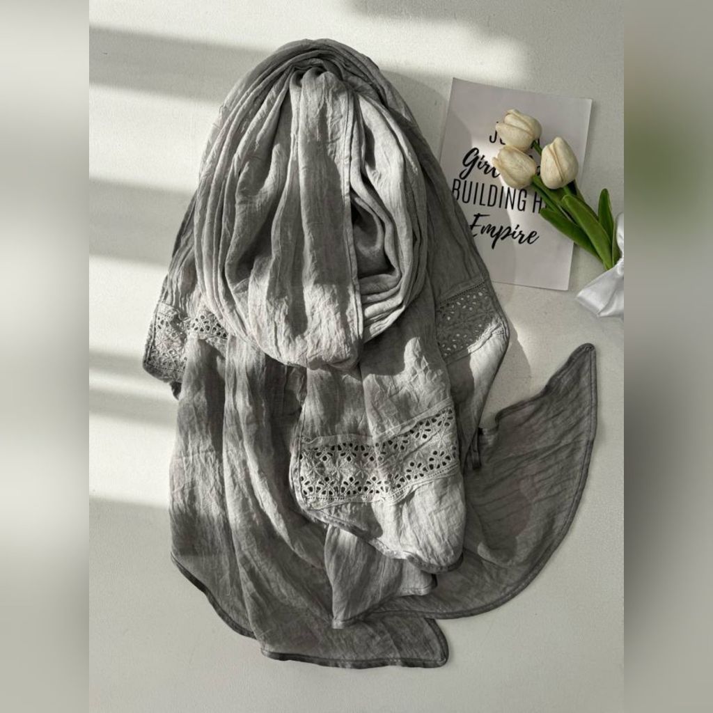 خرید انلاین شال مزونی سنگشور حاشیه گیپور