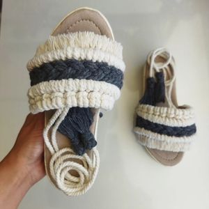 فروش اینترنتی ست کیف و صندل مکرومه