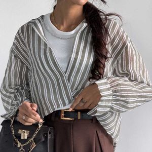 قیمت ارزان شومیز راه راه 2 تیکه کد 220692