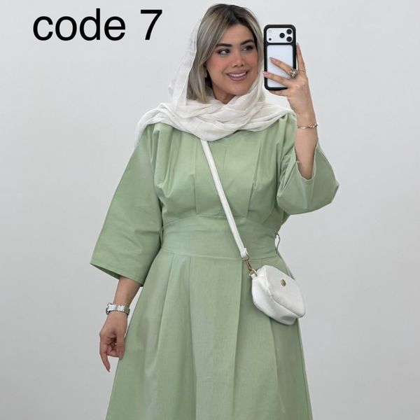 پیراهن لینن مدل ساجده