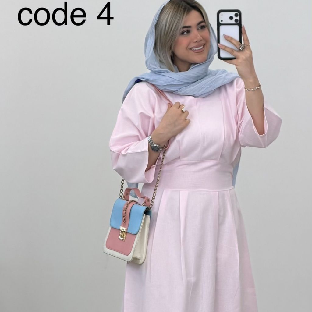 خرید اینترنتی پیراهن لینن مدل ساجده