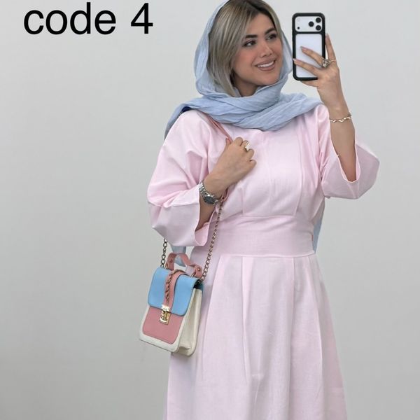پیراهن لینن مدل ساجده