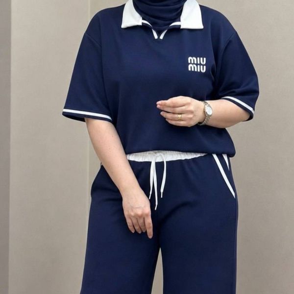 ست تیشرت شلوار ترند miu miu