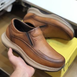 قیمت ارزان کفش چرم مردانه مدل رونیکس عسلی