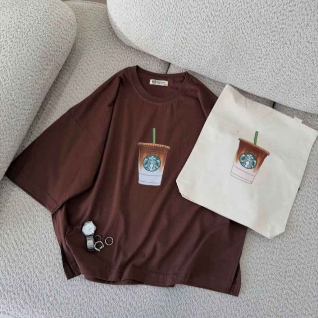 خرید اینترنتی تیشرت باکسی چاپی drink