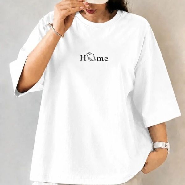 تیشرت باکسی چاپی home