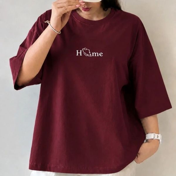 تیشرت باکسی چاپی home