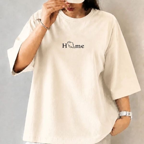 تیشرت باکسی چاپی home