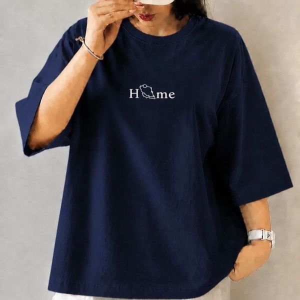 تیشرت باکسی چاپی home