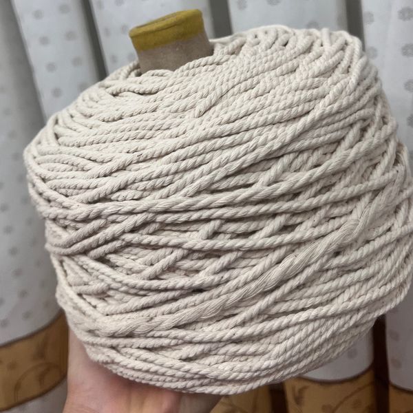 500گرم نخ پنبه مکرومه شیری