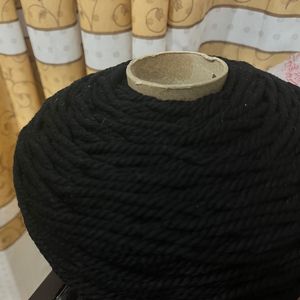 نخ پنبه مکرومه مشکی 500گرمی(نیم کیلو)