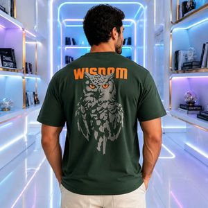 خرید انلاین تیشرت مردانه پنبه سوپر WISDOM قواره باکسی در 4 رنگ جذاب