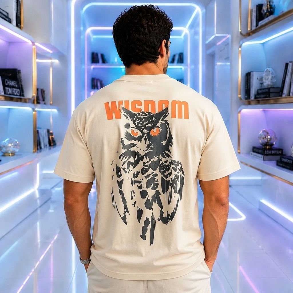 قیمت تیشرت مردانه پنبه سوپر WISDOM قواره باکسی در 4 رنگ جذاب