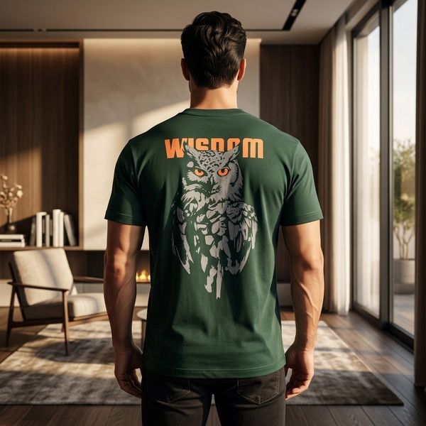 تیشرت مردانه پنبه سوپر WISDOM قواره باکسی در 4 رنگ جذاب