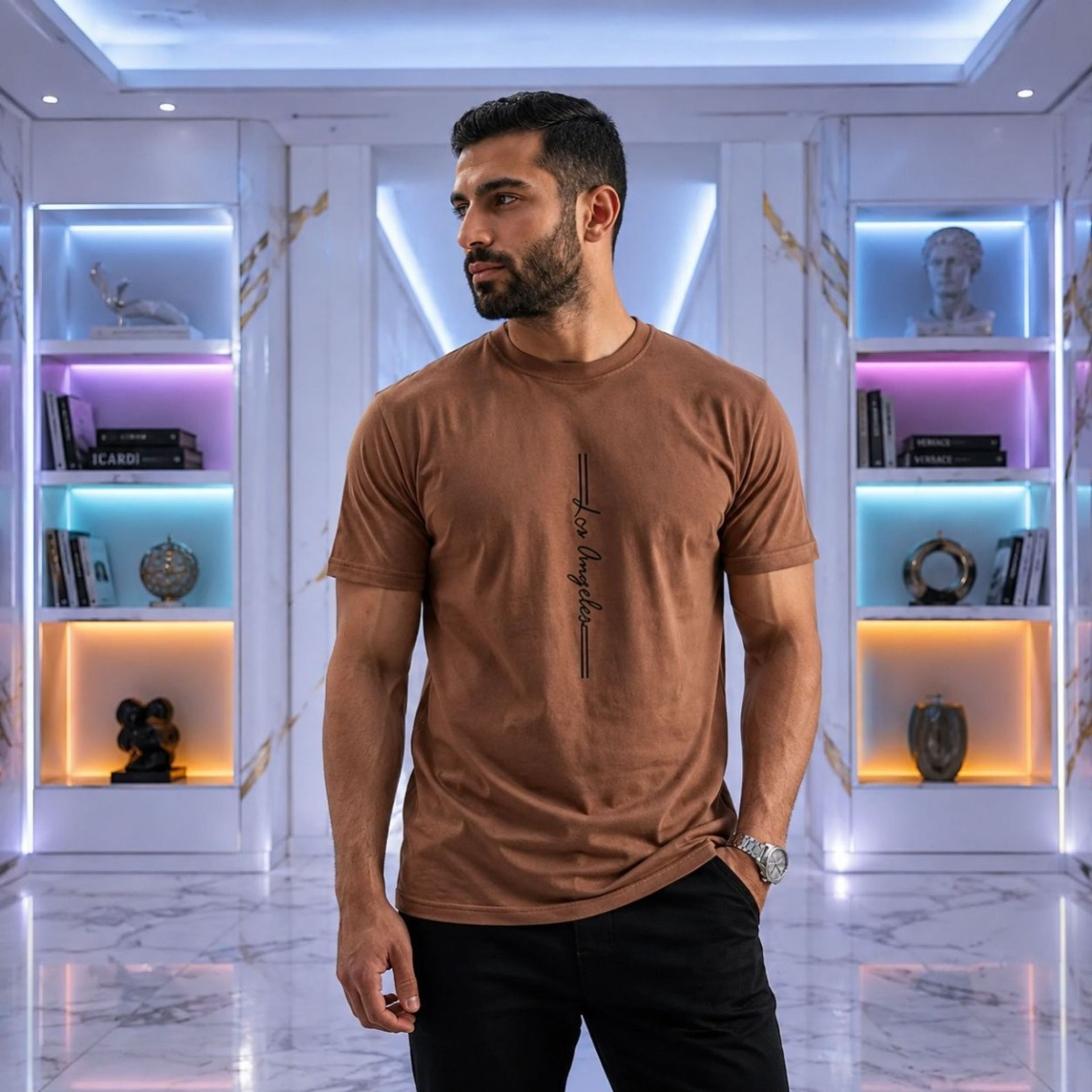 قیمت ارزان تیشرت مردانه پنبه سوپر Love angel در 6 رنگ متنوع