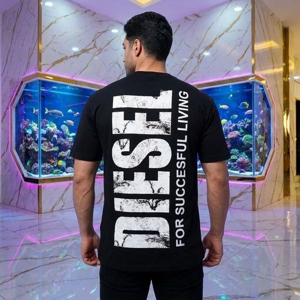 تیشرت مردانه پنبه سوپر DIESEL در 5 رنگ متنوع
