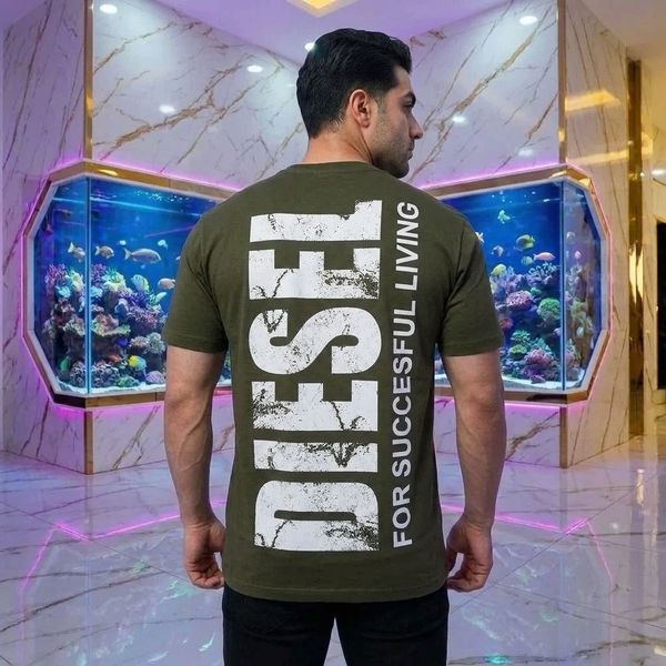 تیشرت مردانه پنبه سوپر DIESEL در 5 رنگ متنوع