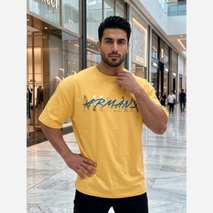 فروش اینترنتی تیشرت مردانه پنبه سوپر MILAN  قواره باکسی در 4 رنگ