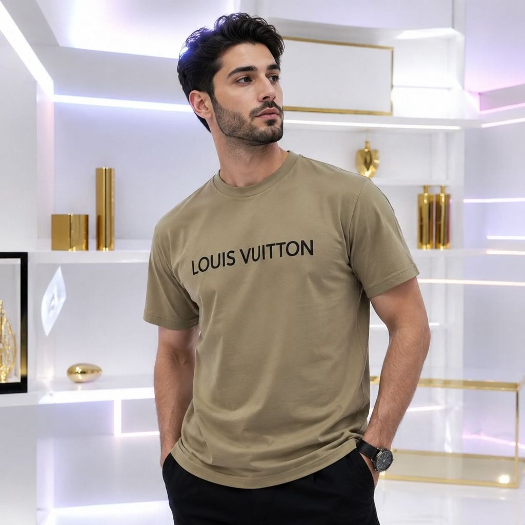 خرید اینترنتی تیشرت مردانه پنبه سوپر Louis Vuitton در 6 رنگ جذاب