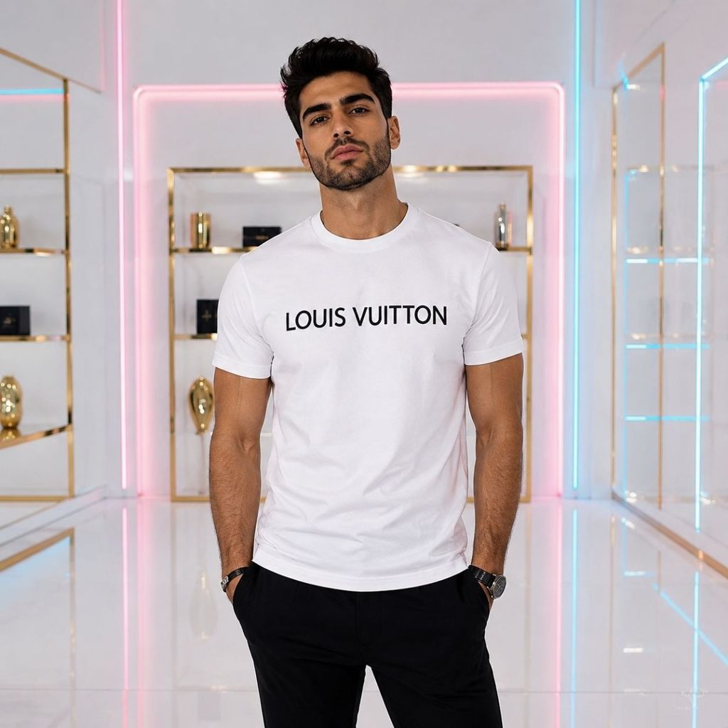 فروش اینترنتی تیشرت مردانه پنبه سوپر Louis Vuitton در 6 رنگ جذاب