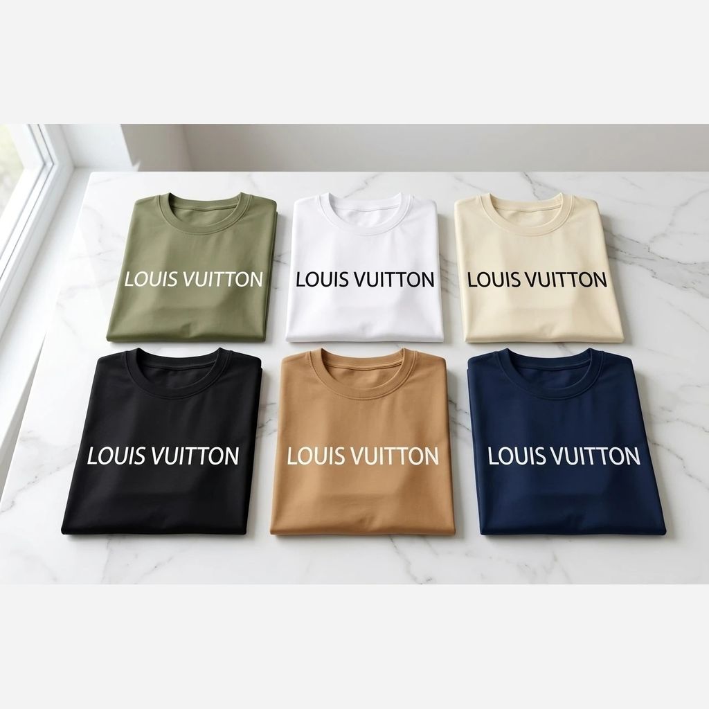 خرید آنلاین تیشرت مردانه پنبه سوپر Louis Vuitton در 6 رنگ جذاب