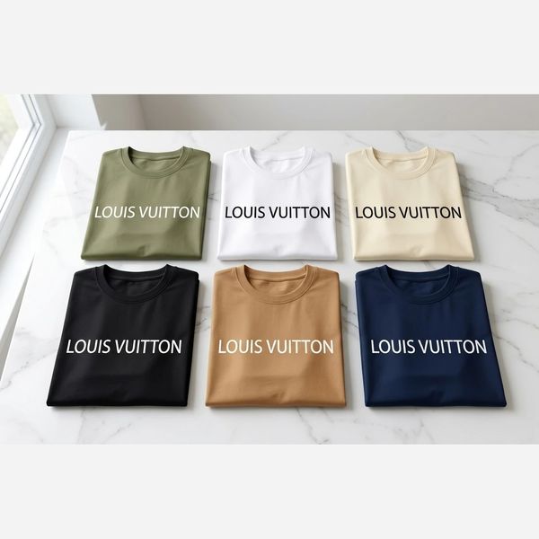 تیشرت مردانه پنبه سوپر Louis Vuitton در 6 رنگ جذاب