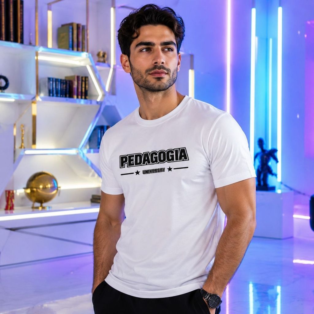 فروش اینترنتی تیشرت مردانه پنبه سوپر PEDAGOGIA در 5 رنگ جذاب