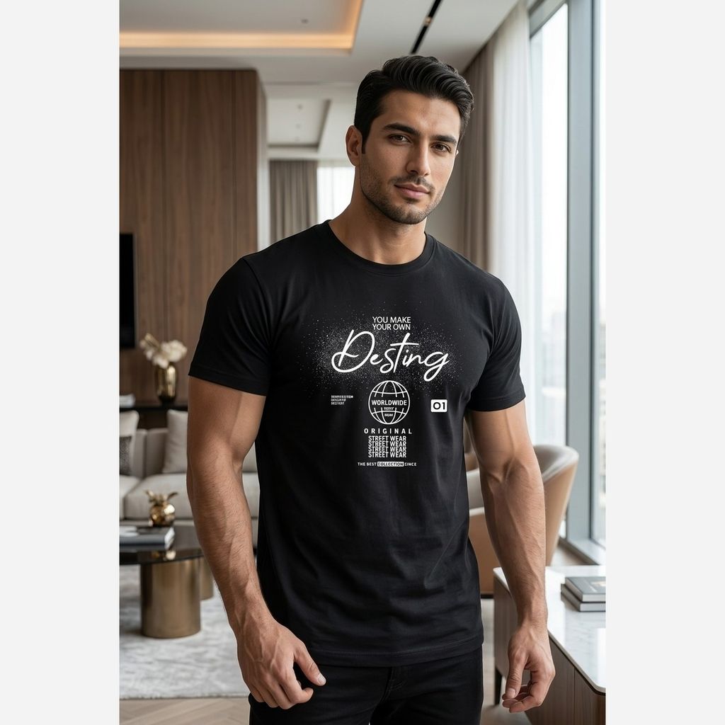 فروش اینترنتی تیشرت مردانه پنبه سوپر Desting در 6 رنگ جذاب
