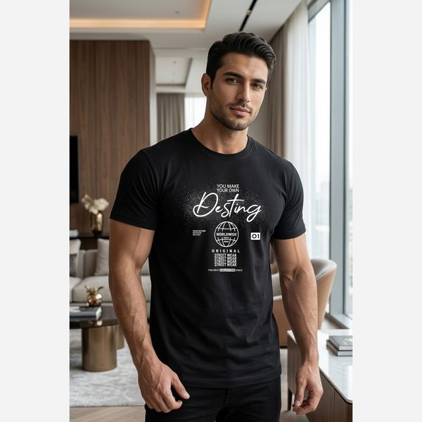 تیشرت مردانه پنبه سوپر Desting در 6 رنگ جذاب