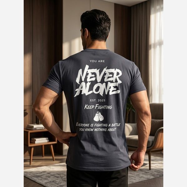 تیشرت مردانه پنبه سوپر NEVER قواره باکسی در 5 رنگ متنوع 