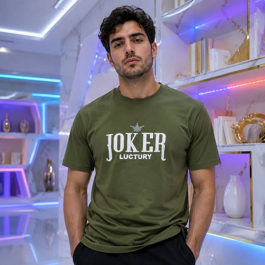 خرید آنلاین تیشرت مردانه قواره تک پوش JOKER پنبه سوپر در 5 رنگ متنوع