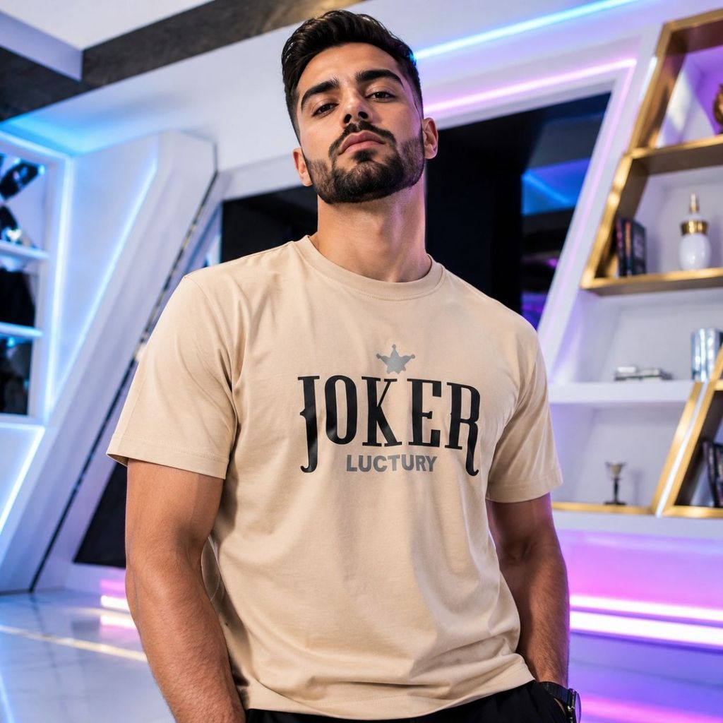 فروش اینترنتی تیشرت مردانه قواره تک پوش JOKER پنبه سوپر در 5 رنگ متنوع
