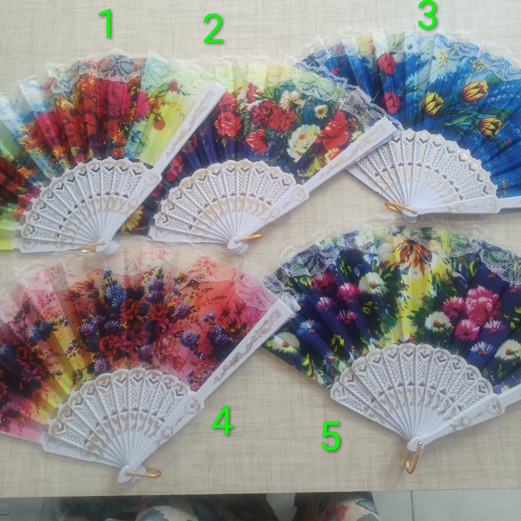 فروش اینترنتی بادبزن طرح گل