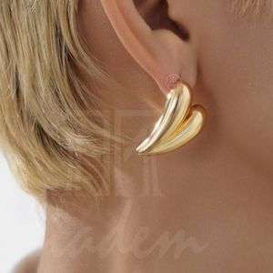 گوشواره قلب طلایی