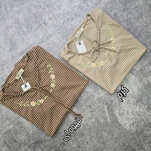 خرید اینترنتی تاپ یقه بنددار راه راه زنانه