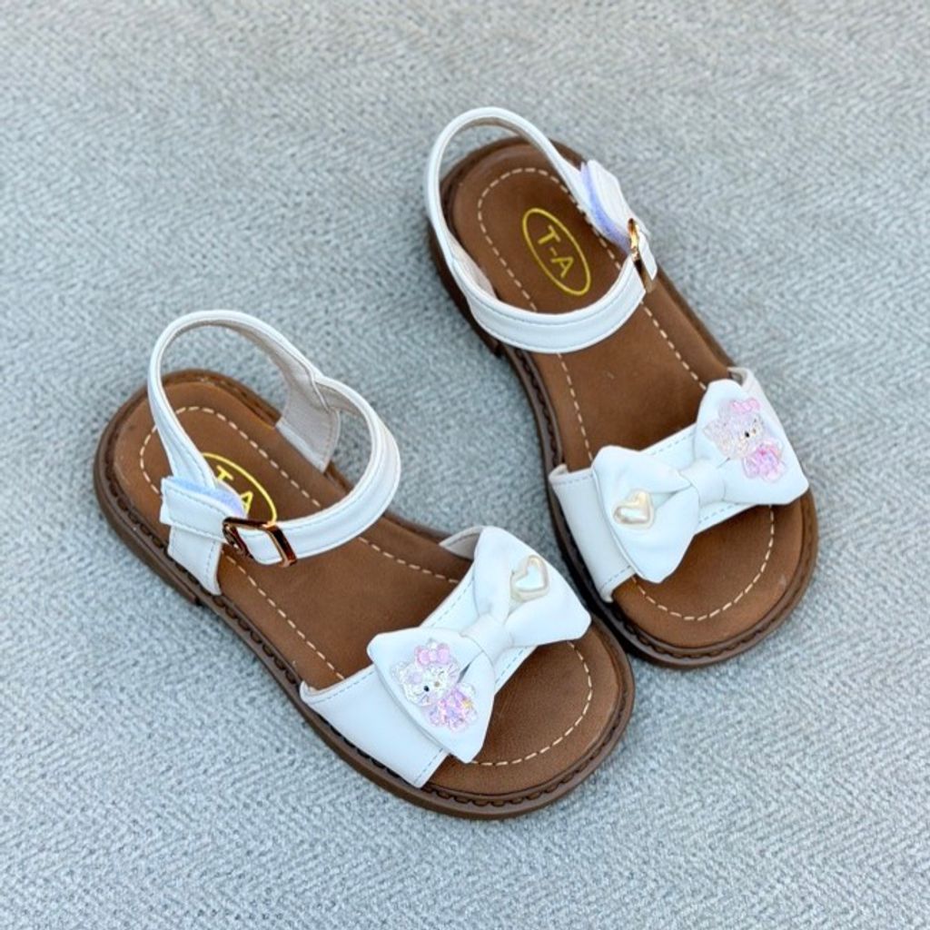 خرید اینترنتی قیمت صندل بچگانه طرح کیتی پاپیونی از T-A کد 5023002