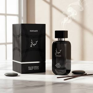 خرید آنلاین عطر ادکلن مردانه حیاتی فراگرنس ورد مدل حیاتی مشکی - جعبه هارد باکس