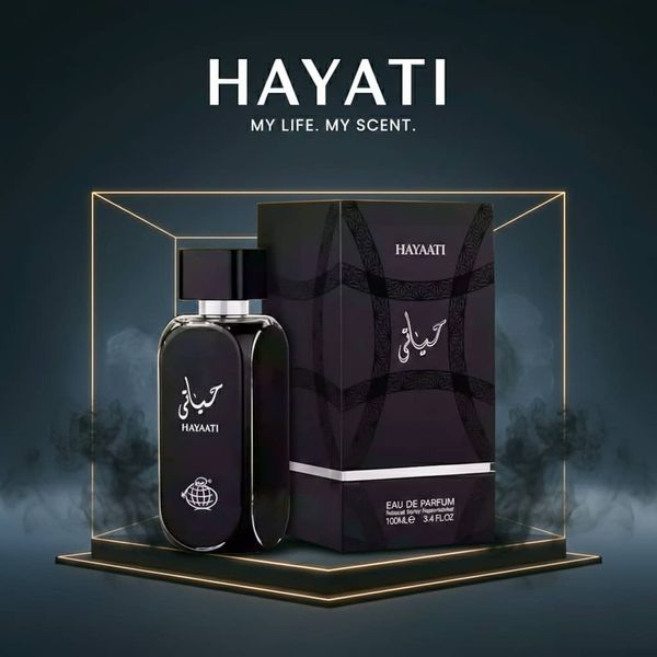 عطر ادکلن مردانه حیاتی فراگرنس ورد مدل حیاتی مشکی - جعبه هارد باکس