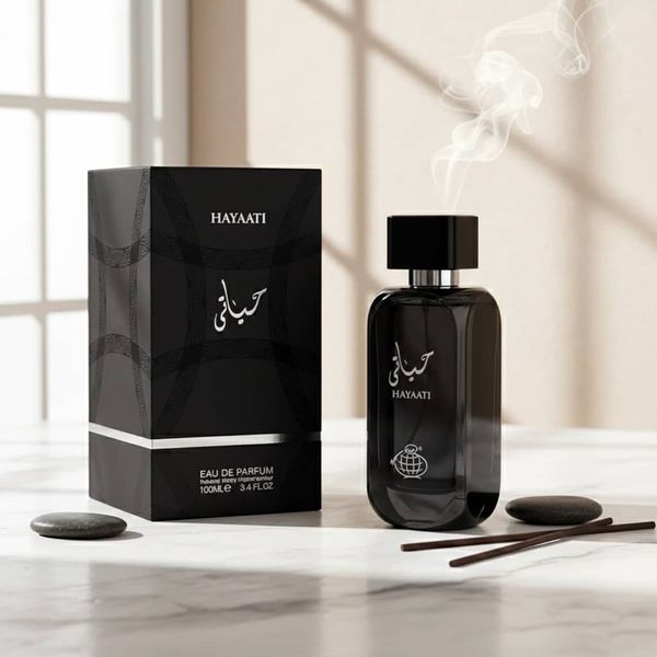 عطر ادکلن زنانه حیاتی فراگرنس ورد مدل حیاتی مشکی - جعبه هارد باکس