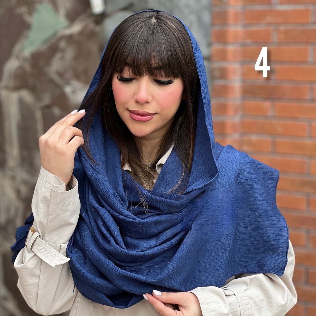 قیمت ارزان شال پفکی شادین اکلیلی  💖