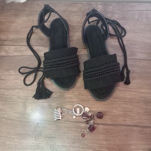 خرید اینترنتی صندل زنانه ودخترانه مکرومه رکابدار