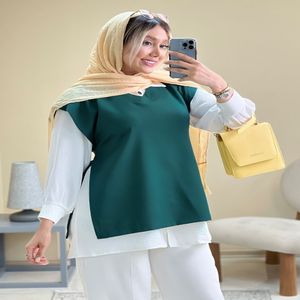 خرید اینترنتی قیمت وست جلو بسته(جلیقه)کرپ دخترانه زنانه