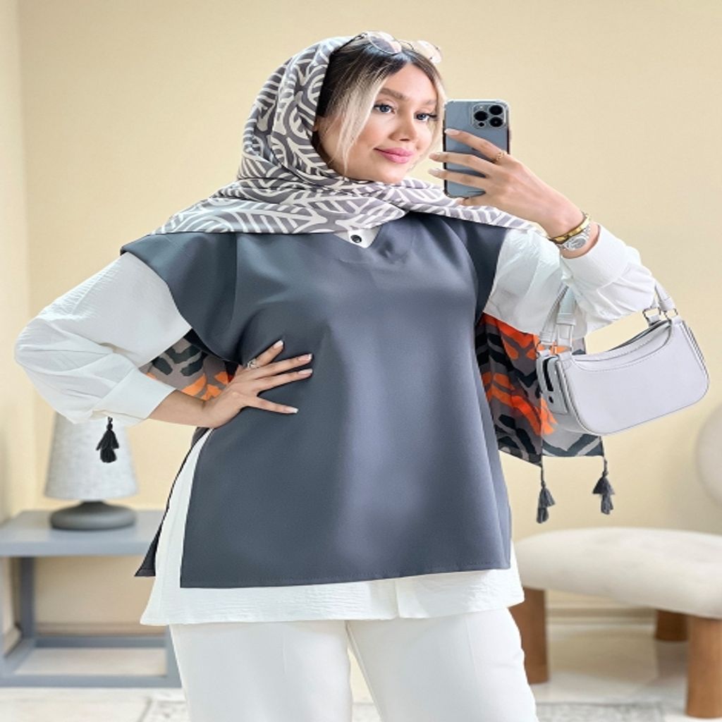 خرید اینترنتی قیمت وست جلو بسته(جلیقه)کرپ دخترانه زنانه