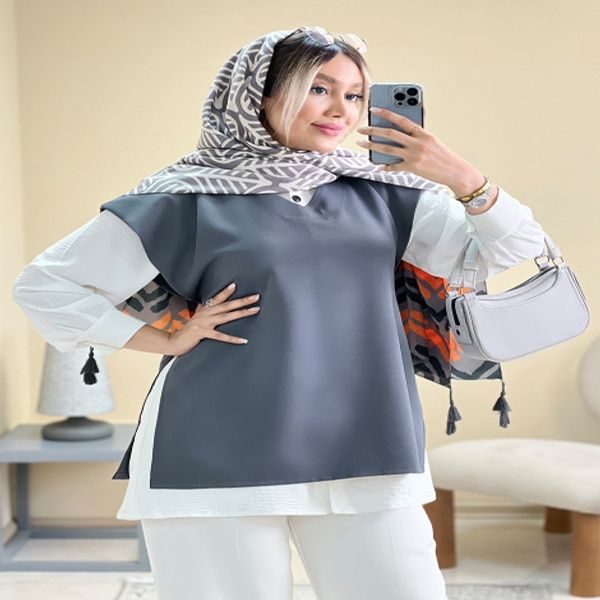 وست جلو بسته(جلیقه)کرپ دخترانه زنانه