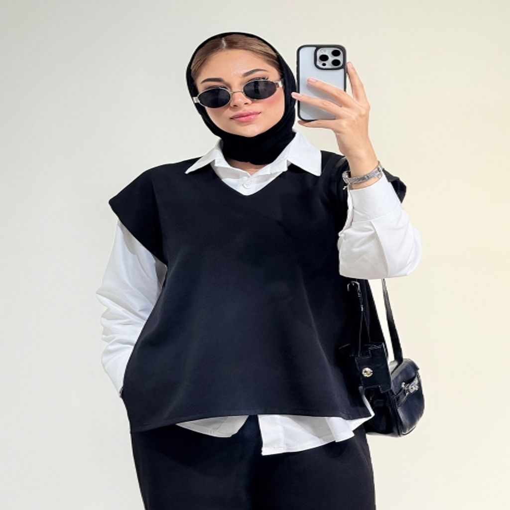 خرید اینترنتی قیمت وست جلو بسته(جلیقه)کرپ دخترانه زنانه