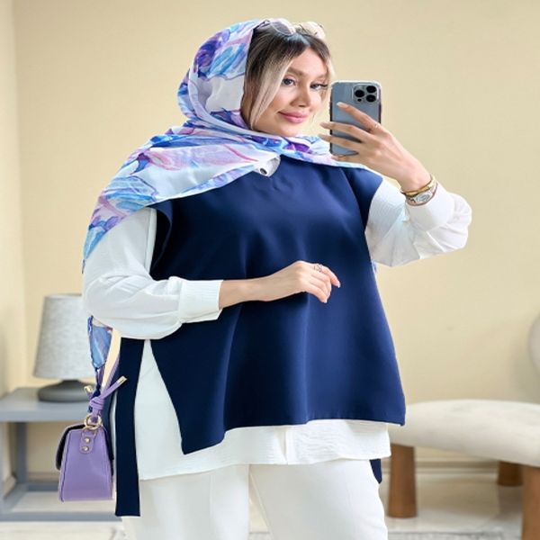 وست جلو بسته(جلیقه)کرپ دخترانه زنانه